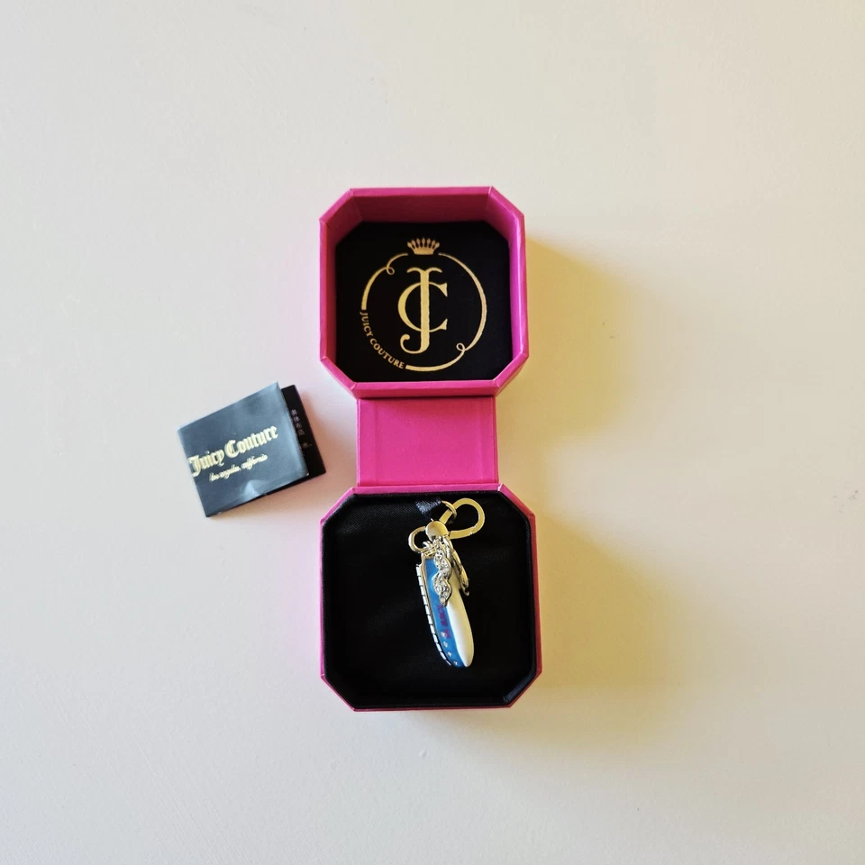 JUICY COUTURE 3D Lancha Rápida 'SS Juicy' Plata Pulsera Dije YJRE6359 Foto 2 de 4