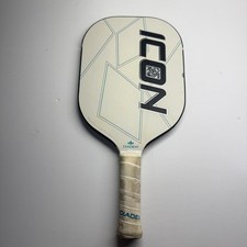 DIADEM ICON PICKLEBALL PADDLE CARBON FIBER WHITE BLUE 8oz - READ