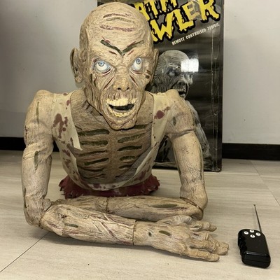 Spirit Halloween Death Crawler Zombie Animatronic Rare TESTED