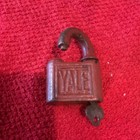 Yale Vintage Padlocks Lot of 2 Red and Bronze with Key for 1 Collectible — photo 7