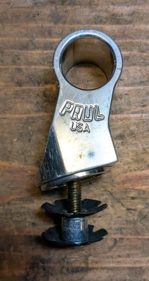 Paul Component Stem Cap Light Mount Silver 1-1/8
