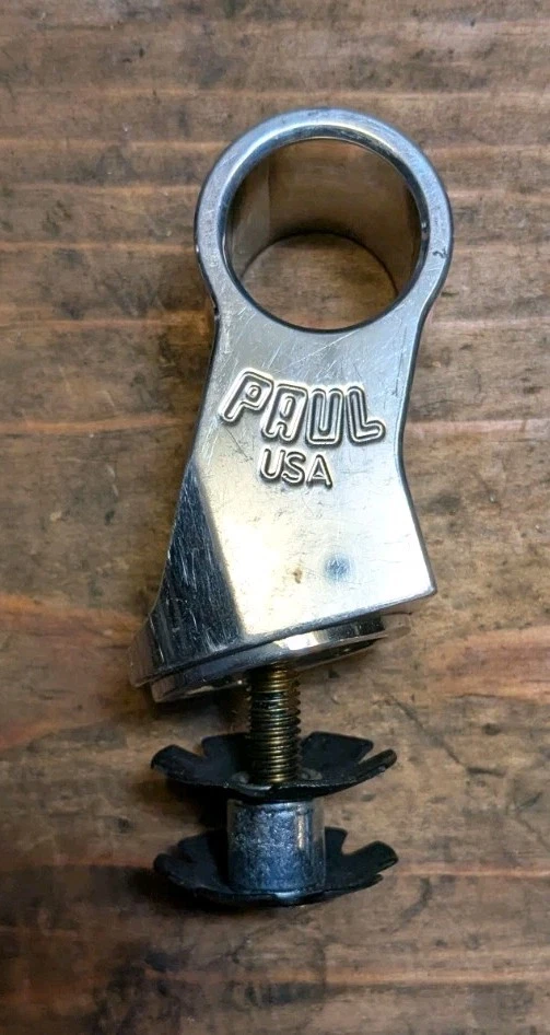 Paul Component Stem Cap Light Mount Silver 1-1/8" Foto 2 de 3