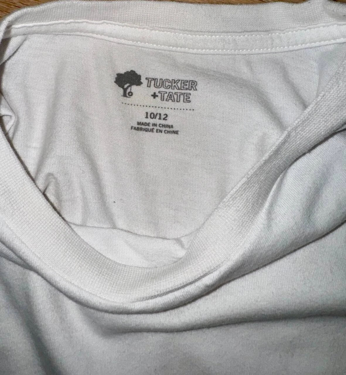 Tucker + tate Boys white t-shirt size 10-12