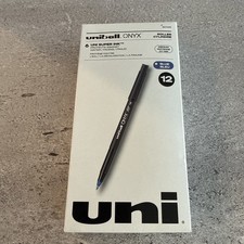 uni-ball ONYX Rollerball Pens Fine Point 0.7mm , Blue, 12 Count 60145 uniball