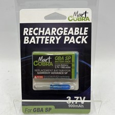 NEW Gameboy Advance SP Battery REPLACEMENT GBA SP LI-ON 3.7V/900 mAH Mart Cobra