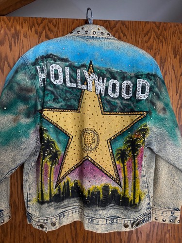 HOLLYWOOD Tony Alamo Denim Jacket Vintage copyright 1987 Alamo Designs