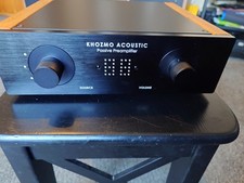 Khozmo Acoustic Passive/Active Preamplifier 2-Ch XLR/RCA In/Out Black/Brown