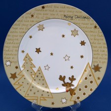 Arzberg Tric Santa’s Reindeer Rudolph Platzteller 31 cm Golddekor selten Rarität