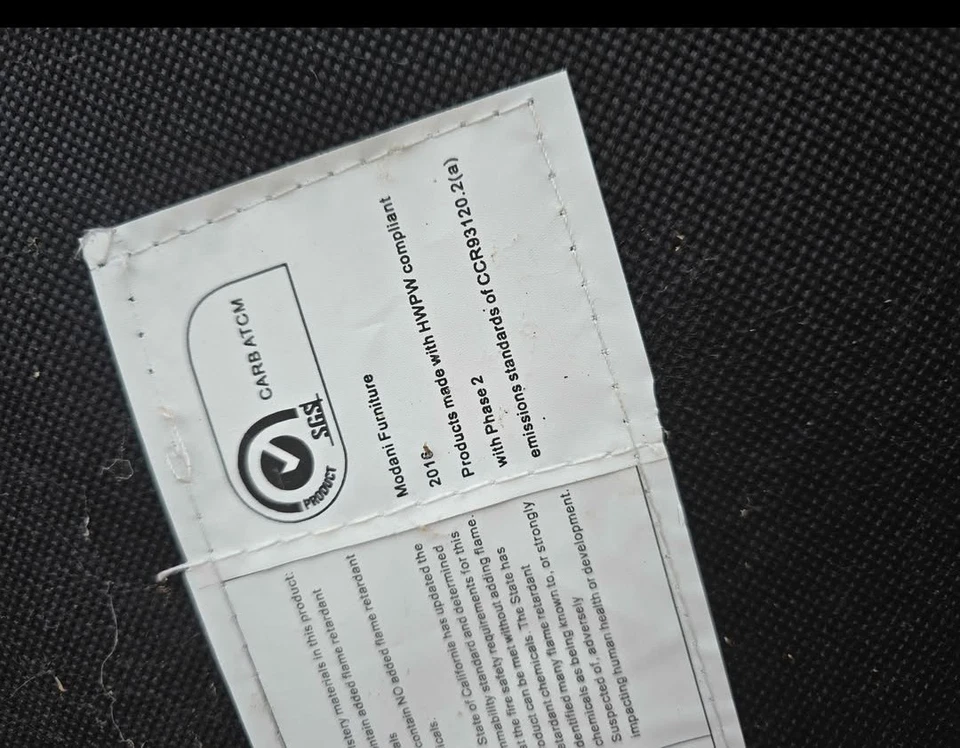 Sofá seccional de cuero moderno Modani - blanco roto / gris claro chaise lounge -... Foto 4 de 4