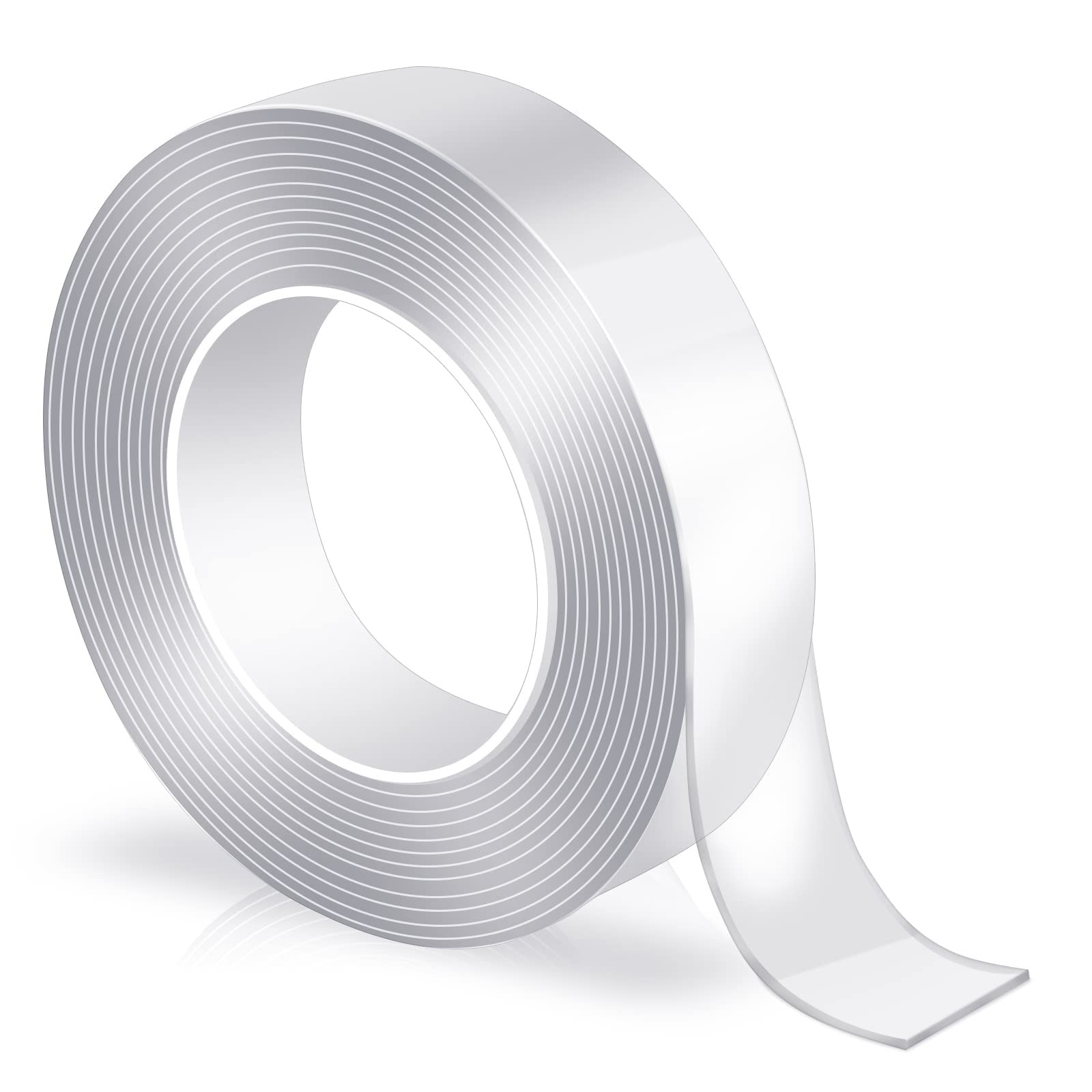 DLOPK Double Sided Tape, Sticky 1.7Meter x 2.3CM x 1MM, Clear