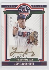 2022 Panini USA Baseball Stars & Stripes Gold Ink /499 Louis Rodriguez Auto 0g4