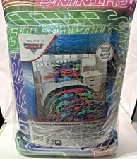 Kids Bed Set, Cars Cozy Soft Bedding I 7 Piece Full Size NWT