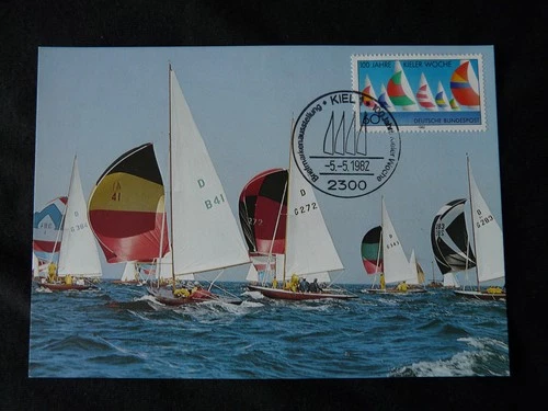 sailing ships Keil's regatta maximum card Germany ed. Maxiphil 1982 (2)