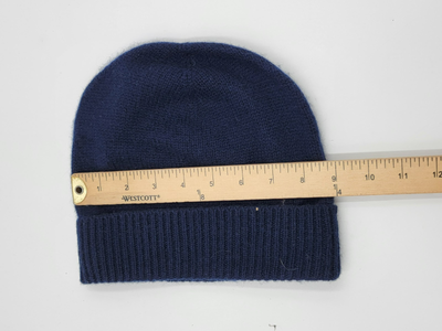 Charter Club 100% Cashmere Cuffed Beanie in Admiral Navy Blue Charter Club women main image 2