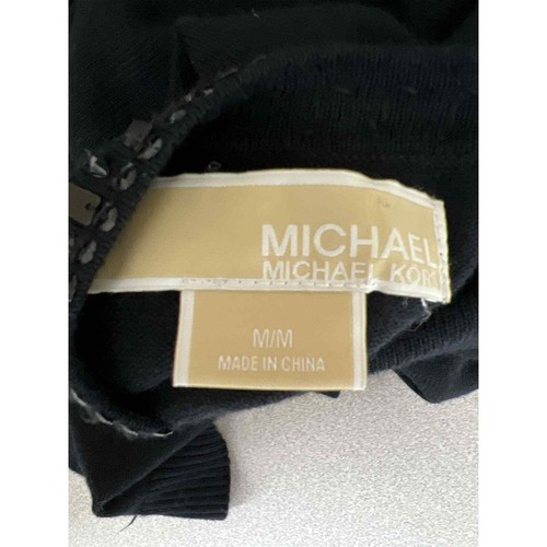 Maglione MICHAEL Michael Kors nero manica lunga impreziosito donna taglia media - Foto 5 di 6