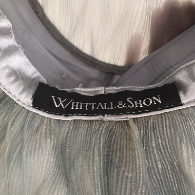 Whittall & Shon Womens Hat Gray Silver Rhinestone Derby  display picture 1