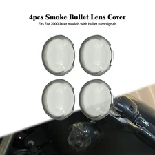 4pcs Motorcycle Turn Signals Cover Bullet Light Lens Fit For Touring Softail