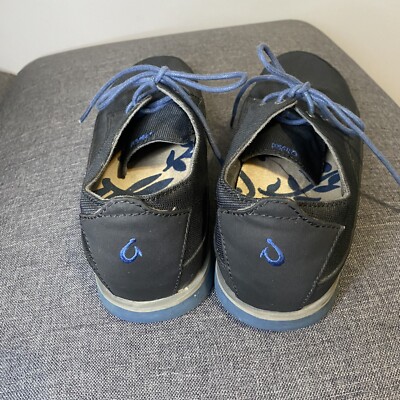 Olukai Honolulu Lace Mesh Men Blue Black Stylish Comfort  display picture 1