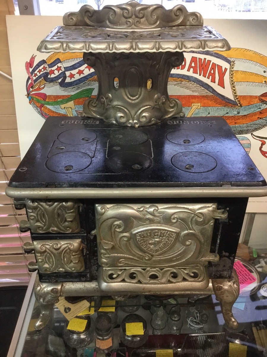 バーベキュー・調理用品 Antique Cast Iron Stove Antique Rustic