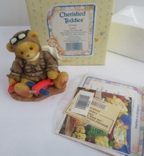 Cherished Teddies Lance "Come Fly With Me" 1998 National Event Figurine With Box