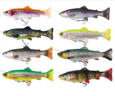 Savage Gear 4D Line Thru Pulsetail Trout Hecht Zander Raubfischköder 16 20 25cm