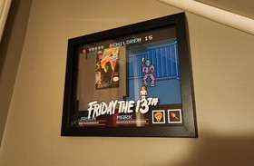 Friday The 13th NES Video Game Cartridge Display 8-Bit Retro Jason