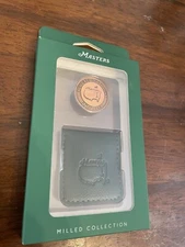 Masters Ball Marker with Leather Pouch Augusta National Golf Club