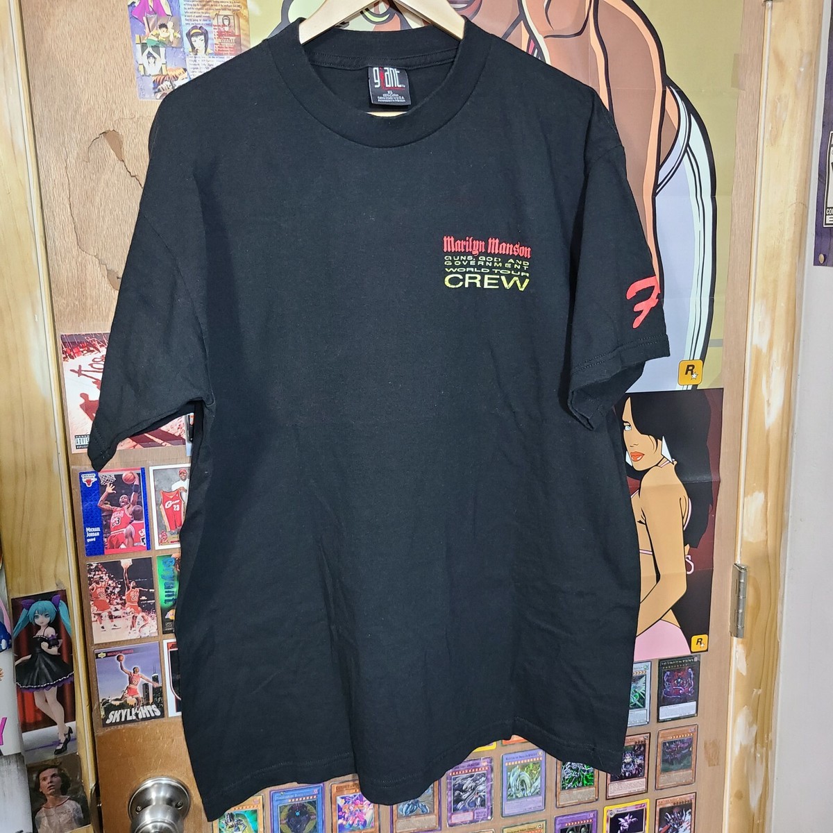 VTG Marilyn Manson Guns God and Government Tour Crew Holy Wood sz