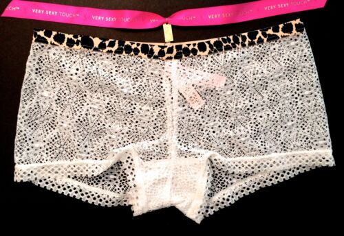 Victorias Secret SEXY RARE Lace Shortie Boyshort Panty Panties Leopard NWT S XS - Picture 3 of 7