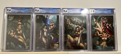 Grimm Fairy Tales *BLACK DIAMOND* 4x CGC Connecting Cover SET - CGC 9.6