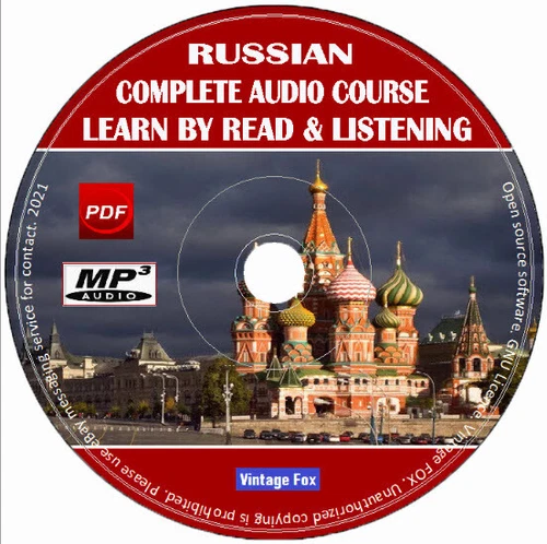 Russian Language Course Learn By Read & Licensing Beginners To Advance MP3 CD