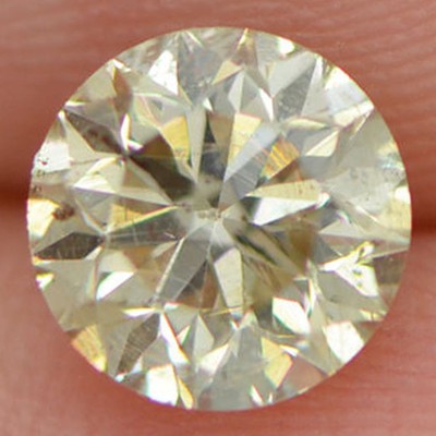 Round Brilliant Cut Diamond Fancy Champagne Color SI1 Enhanced Loose 1.00 Carat