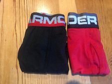 Under Armour Boys Boxer Jock Briefs 2 Pack Size Small red  black