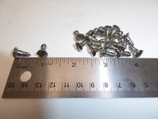#10 x 1/2" Oval Head Slotted Wood Screw SS 18-8 VINTAGE MADE IN USA Qty 20