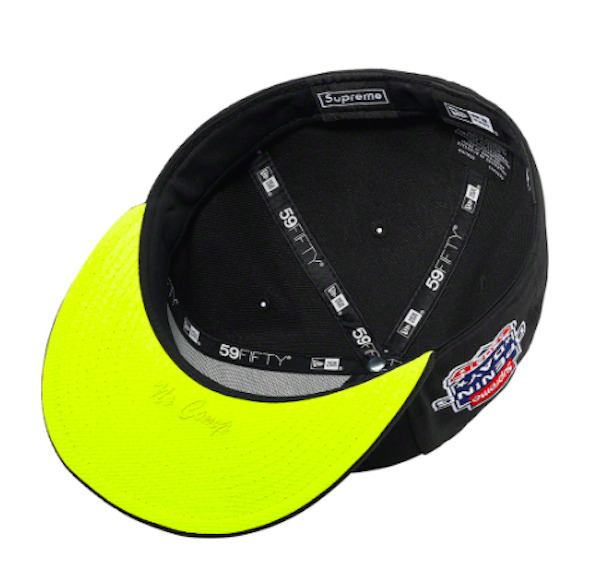 SUPREME FW21 NO COMP BOX LOGO NEW ERA FITTED BLACK/NEON GREEN BRAND NEW