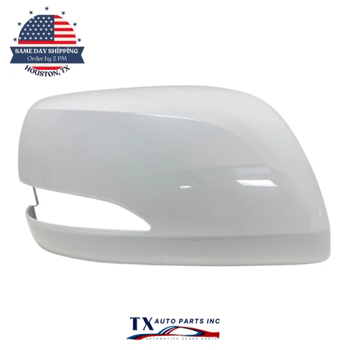 Passenger Side Mirror Cover Cap For LEXUS 13-20 LX570 / 10-20 GX460 Pearl White