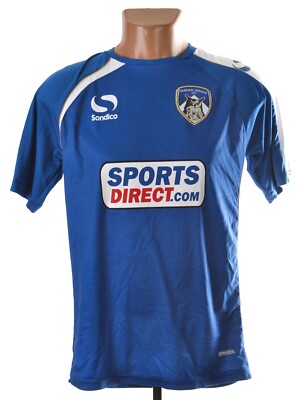 OLDHAM ATHLETIC 2014/2015 HOME FOOTBALL SHIRT SONDICO SIZE S ADULT
