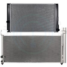 Radiator & Condenser Cooling Kit For 2010-15 Toyota Prius 2011-17 Lexus CT200h