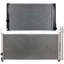 Radiator & Condenser Cooling Kit For 2010-15 Toyota Prius 2011-17 Lexus CT200h