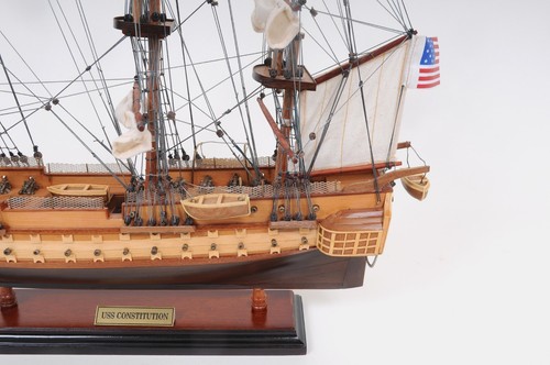 USS Constitution Ship Model Handmade Wooden 22.5 Inches Ship Fully Assembled - Picture 7 of 8