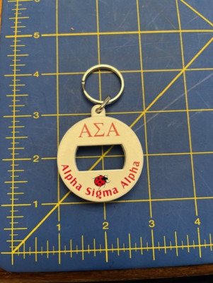 Alpha Sigma Alpha Bev Key  3 in 1 Beverage Can Bottle OpenerKeyring RETIRED ITEM