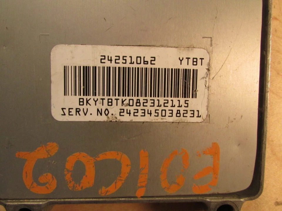 06-10 PONTIAC G6 TRANS CONTROL MODULE TCM TCU 24234503 - Изображение 3 из 3