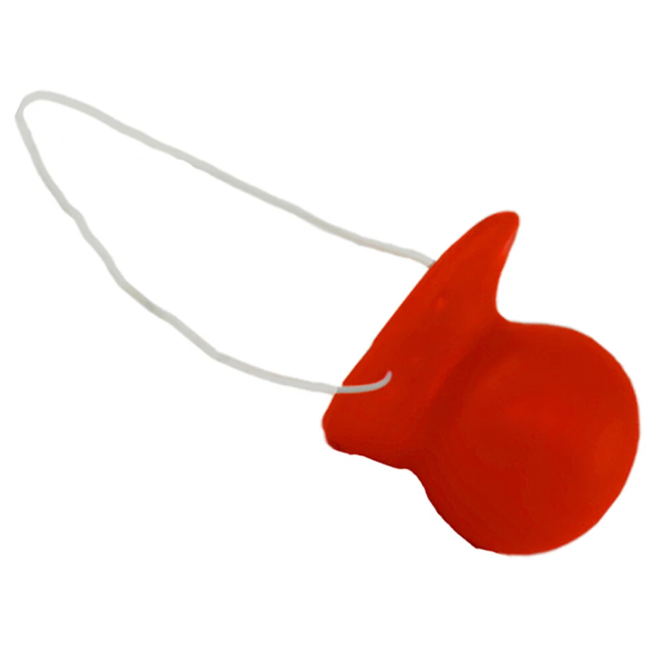 Red Honking Squeaking Clown Nose With Elastic - Image 2 of 4