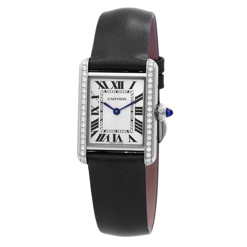 CARTIER Tank Anglaze SM W5310036 Silver Dial Quartz Ladies  display picture 1