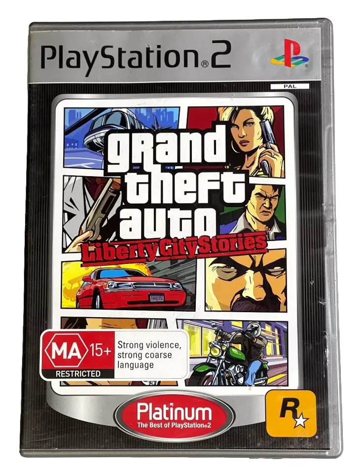 Grand Theft Auto Liberty City Stories PS2 PAL *Complete with Map*