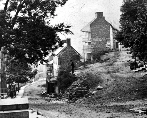 New 8x10 Civil War Photo: Street Scene at Vintage Harpers Ferry, West Virginia