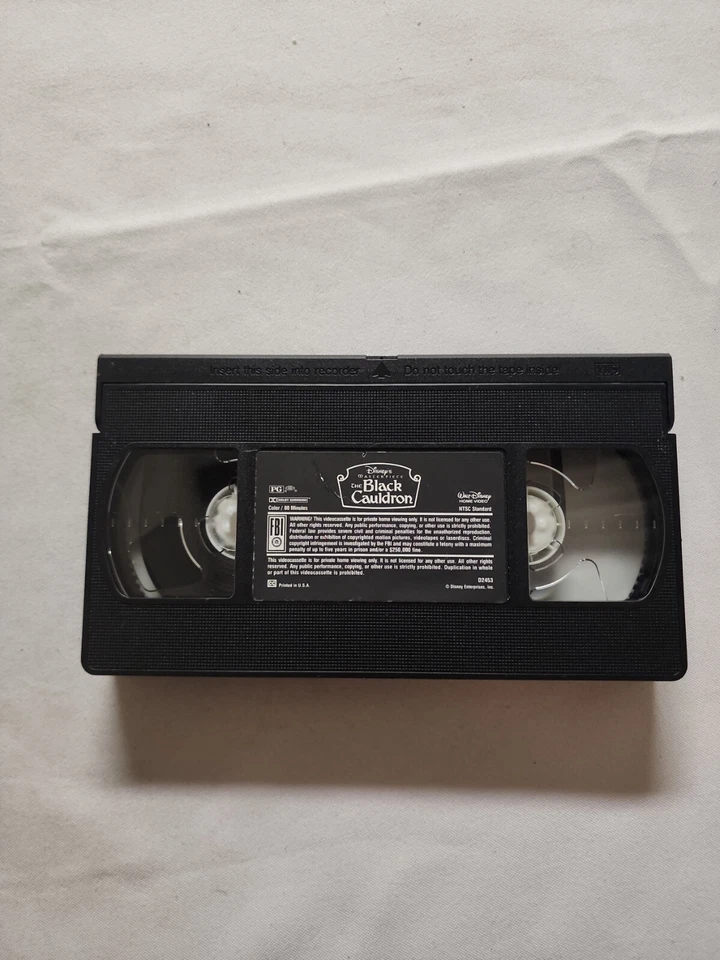 DISNEY THE BLACK CAULDRON Rare VHS Tape, COMPLETE/TESTED SEE PHOTOS (VHS42) Foto 3 de 4