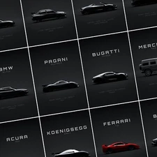 Car Posters Sports Cars Wall POSTER - Unframed