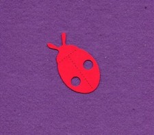 LADY BUG medium die cuts scrapbook cards