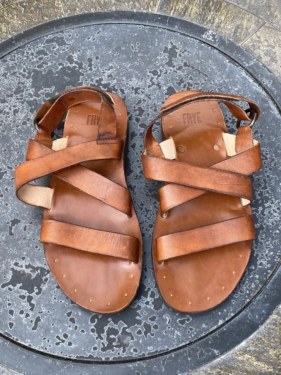 Men's cross hotsell strap sandals